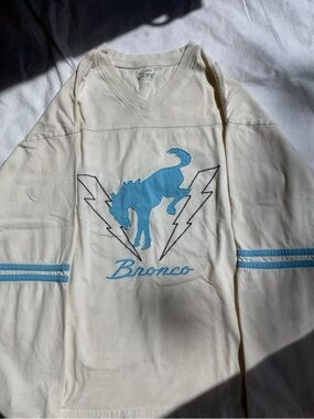 Ford Bronco Long Sleeve Tee XS Oversized Blue Graphic PacSun